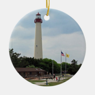 Cape May, Lighthouse Ceramic Tree Decoration