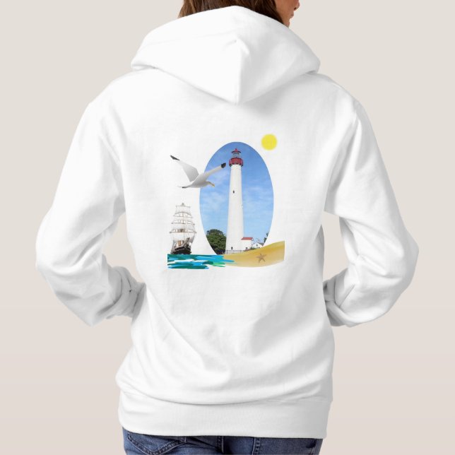 Cape May Lighthouse Hoodie (Back)