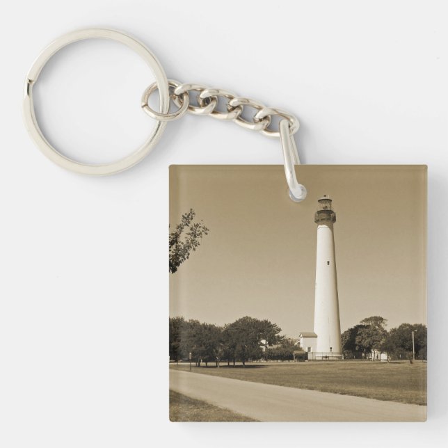 Cape May Lighthouse Key Ring (Front)