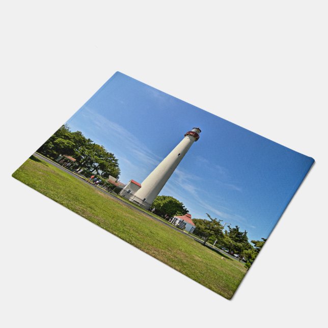Cape May Lighthouse, New Jersey Door Mat (Angled)