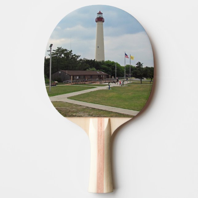 Cape May Lighthouse Ping Pong Paddle (Front)