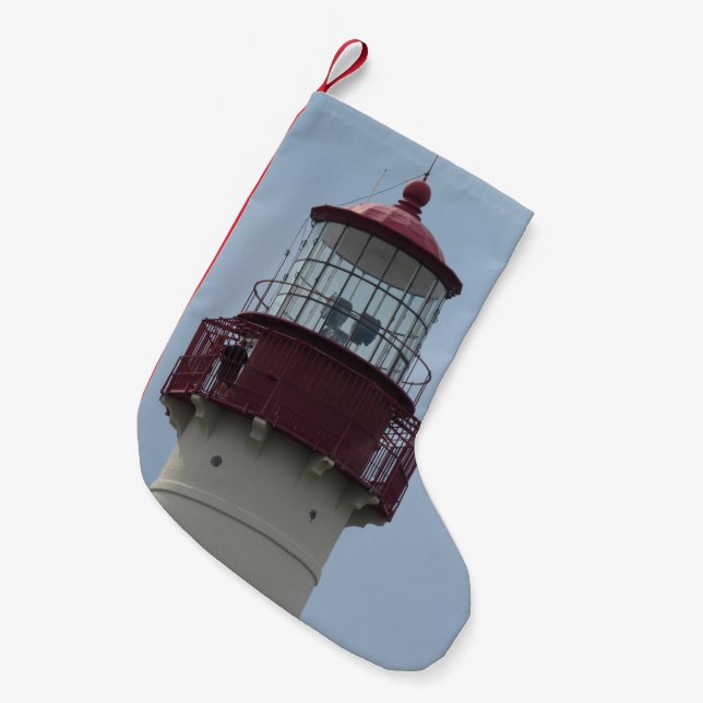 Cape May Lighthouse Small Christmas Stocking (Front (Hanging))