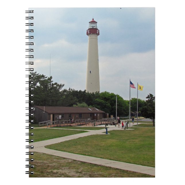 Cape May Lighthouse Spiral Notebook (Front)