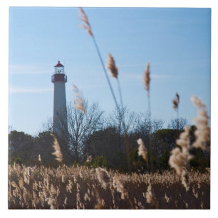 Cape May lighthouse Tile