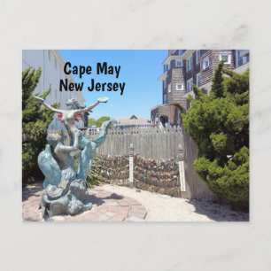Cape May Love Locks Postcard