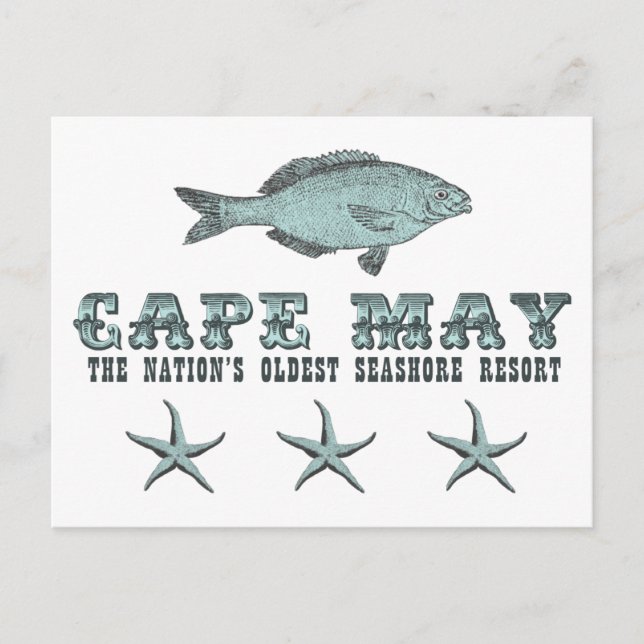 Cape May Nation's Oldest Seashore Resort Postcard (Front)