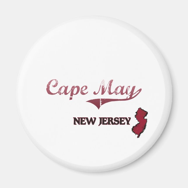 Cape May New Jersey City Classic Magnet (Front)