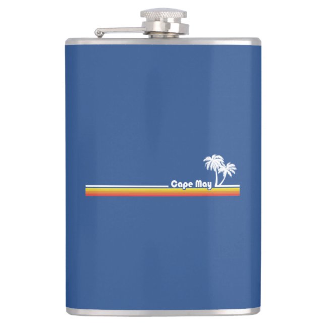 Cape May, New Jersey Hip Flask (Front)