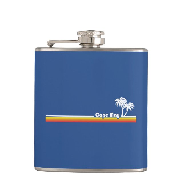 Cape May, New Jersey Hip Flask (Front)
