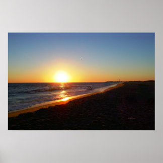 Cape May New Jersey Horizon Sunset Poster
