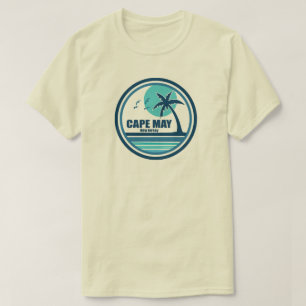 Cape May New Jersey Palm Tree Birds T-Shirt
