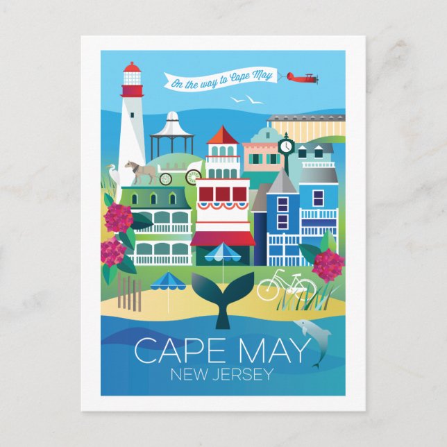 Cape May, New Jersey Postcard (Front)