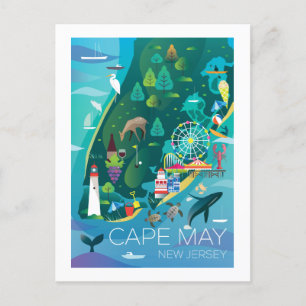 Cape May, New Jersey Postcard