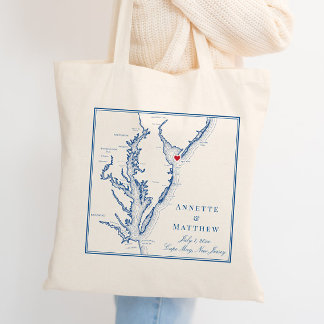 Cape May New Jersey Shore Wedding Welcome Tote Bag