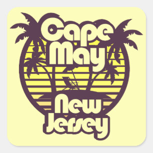 Cape May,New Jersey Square Sticker