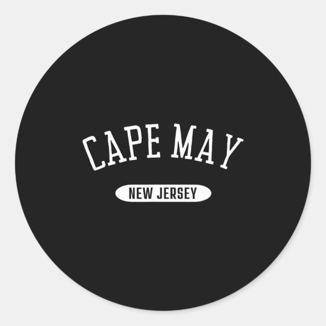 Cape May Nj Clic Cape May New Jersey _1  Classic Round Sticker (Front)