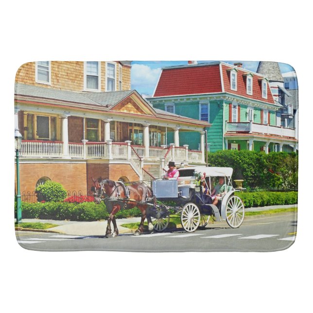 Cape May NJ – Horse Drawn Carriage Bath Mat (Front)