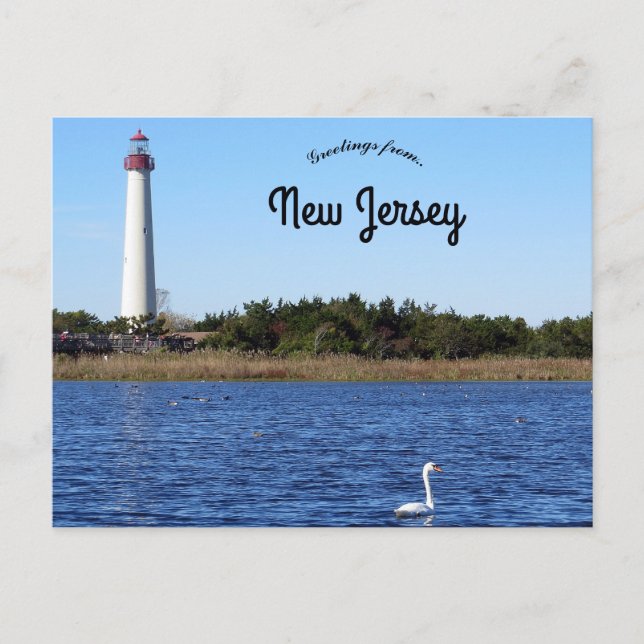 Cape May Point Lighthouse New Jersey Postcard (Front)