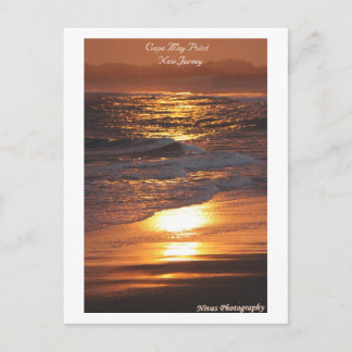 Cape May Point New Jersey Sunset Postcard