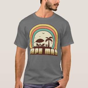 Cape May Retro Sunset Style T-Shirt
