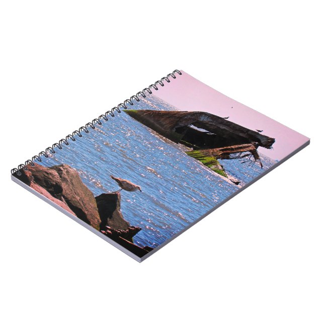 Cape May Shipwreck Postcard Notebook (Left Side)