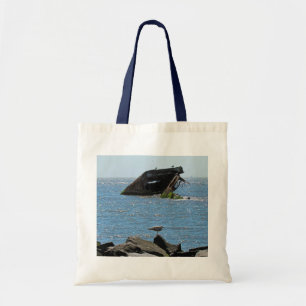 Cape May Shipwreck Tote Bag