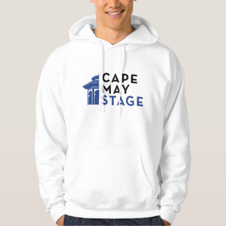 Cape May Stage Logo Hoodie in White