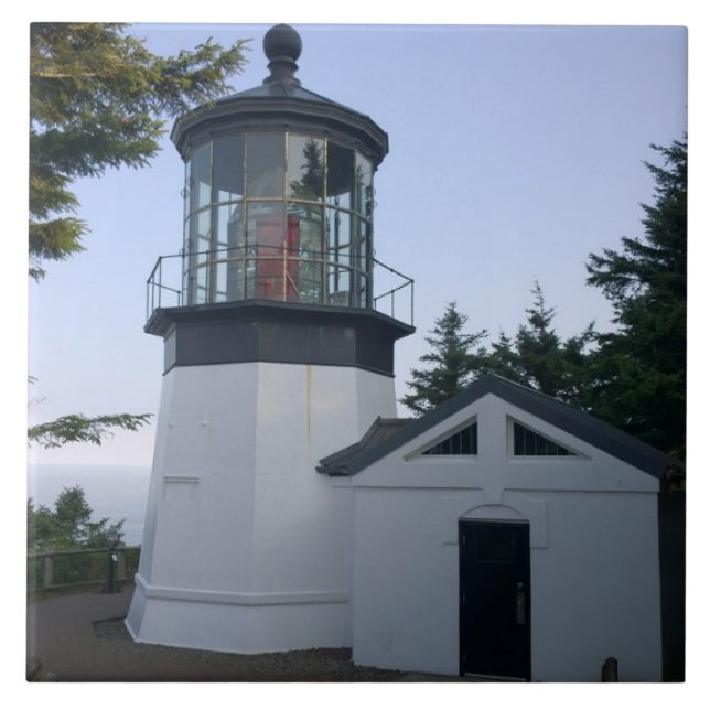 Cape Meares Lighthouse, OR Tile (Front)