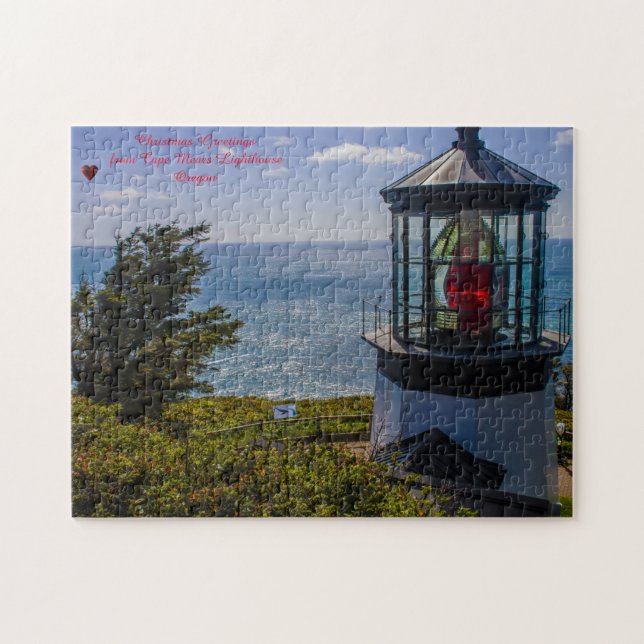 Cape Mears Lighthouse Oregon.  Jigsaw Puzzle (Horizontal)