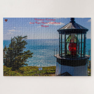 Cape Mears Lighthouse Oregon.  Jigsaw Puzzle
