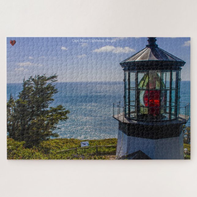 Cape Mears Lighthouse Oregon. Jigsaw Puzzle (Horizontal)