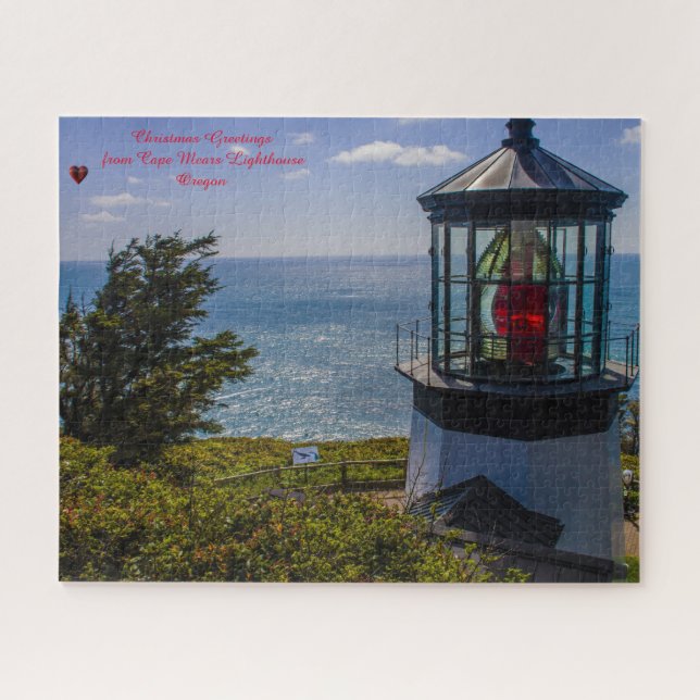 Cape Mears Lighthouse Oregon.  Jigsaw Puzzle (Horizontal)