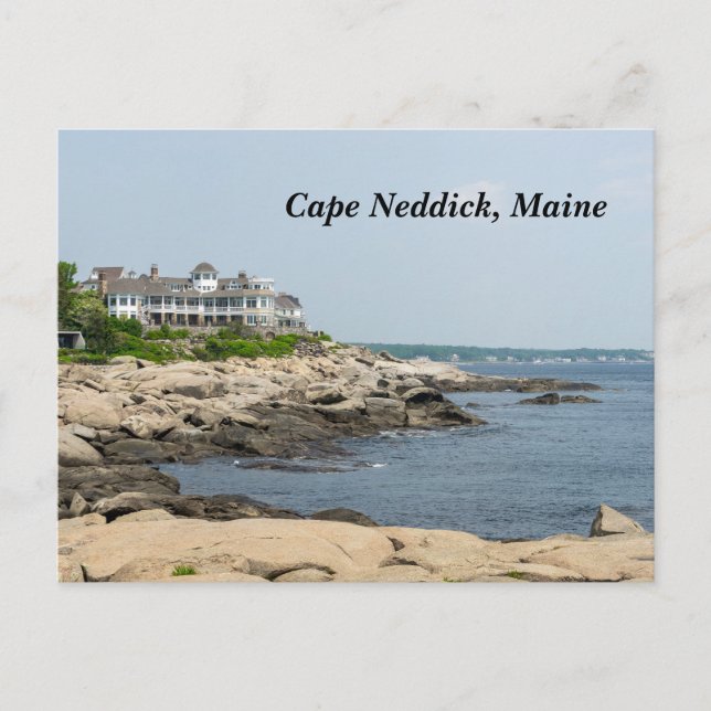 Cape Neddick in Maine Holiday Postcard (Front)