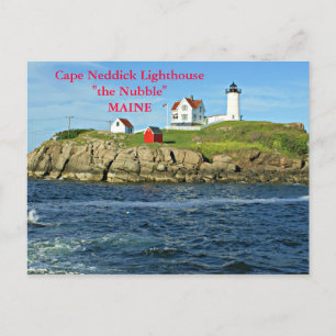 Cape Neddick Lighthouse the Nubble, Maine Postcard