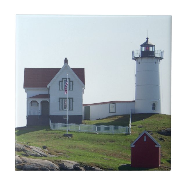 Cape Neddick Nubble Light Tile (Front)