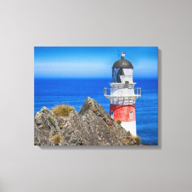 Cape Palliser New Zealand Lighthouse Canvas Print (Front)