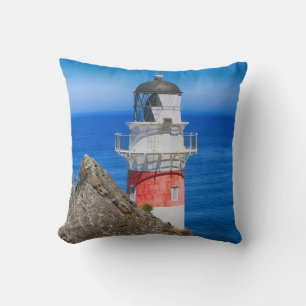Cape Palliser New Zealand Lighthouse Cushion