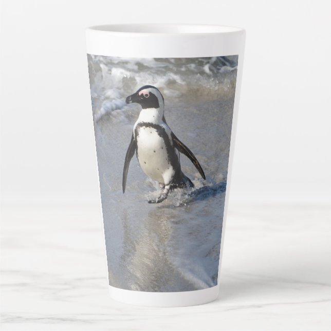 Cape Penguin  Latte Mug (Front)