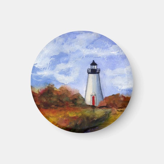 Cape Poge Lighthouse Magnet Gifts (Front)