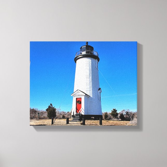 Cape Poge Lighthouse, Massachusetts Canvas Print (Front)