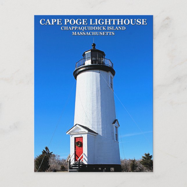 Cape Poge Lighthouse, Massachusetts Postcard (Front)