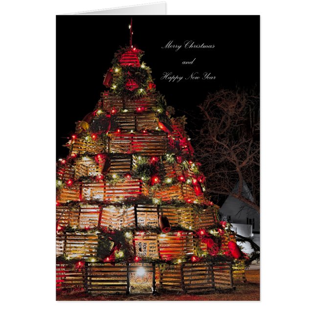 Cape Porpoise Celebrates Folded Christmas Card (Front)