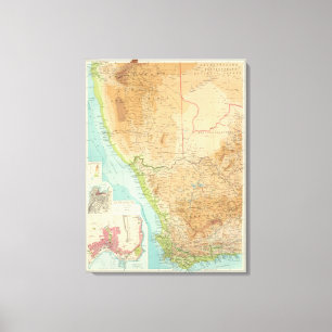 Cape Province, Transvaal, western section Canvas Print