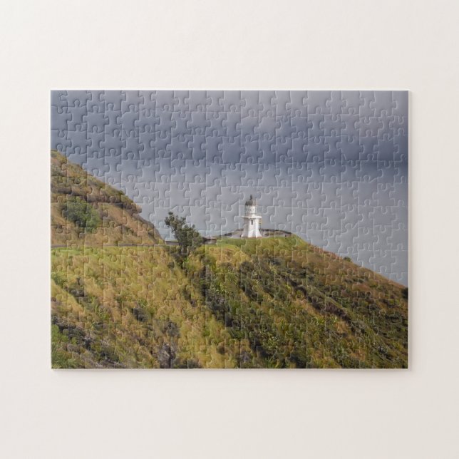Cape Reinga Lighthouse & New Zealand /Maori Jigsaw Puzzle (Horizontal)