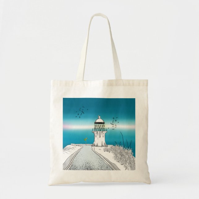 Cape Reinga Lighthouse New Zealand Tote Bag (Front)