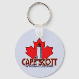 Cape Scott Lighthouse Key Ring