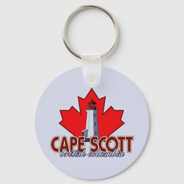Cape Scott Lighthouse Key Ring (Front)
