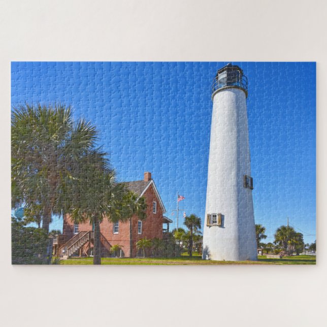 Cape St. George Lighthouse, Florida Jigsaw Puzzle (Horizontal)