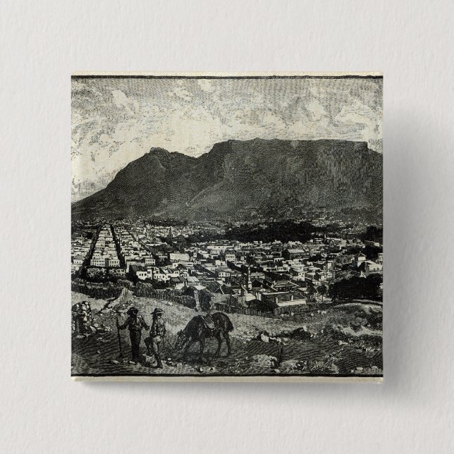 Cape Town 15 Cm Square Badge (Front)