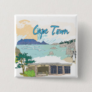 Cape Town 15 Cm Square Badge